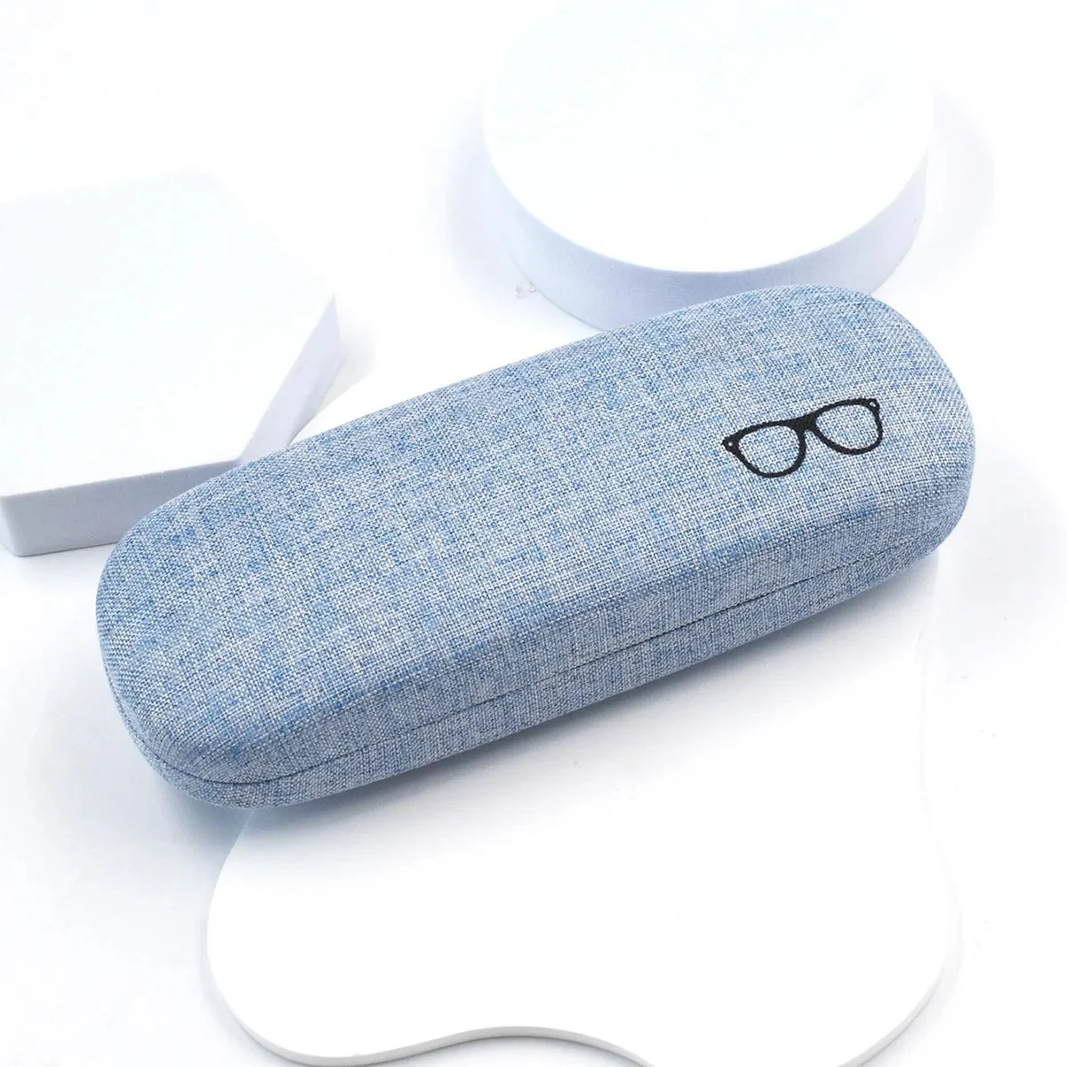 Textured Fabric Eyeglass Case - Image 10