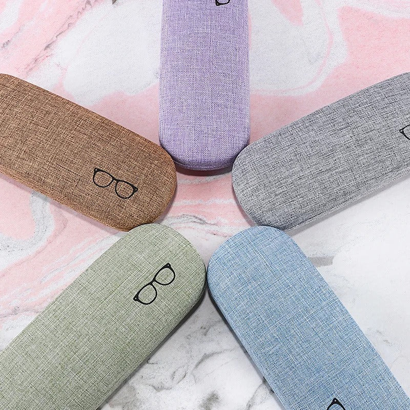 Textured Fabric Eyeglass Case - Image 3
