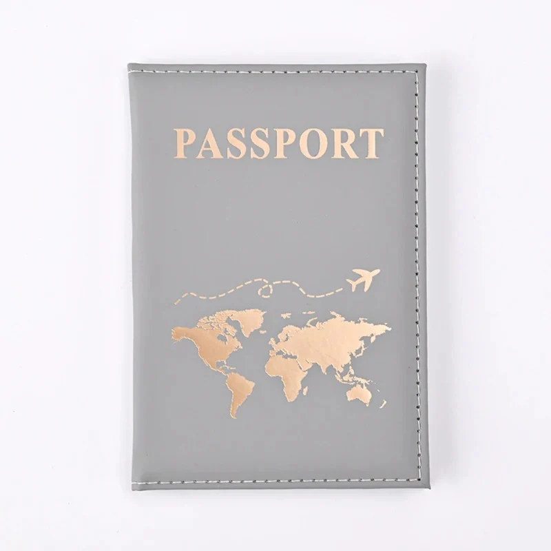 Minimalist Passport Cover with Gold Foil Map - Image 10