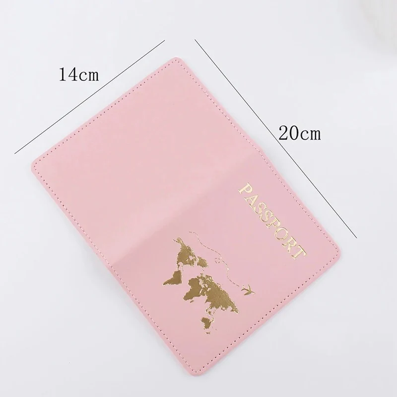 Minimalist Passport Cover with Gold Foil Map - Image 3