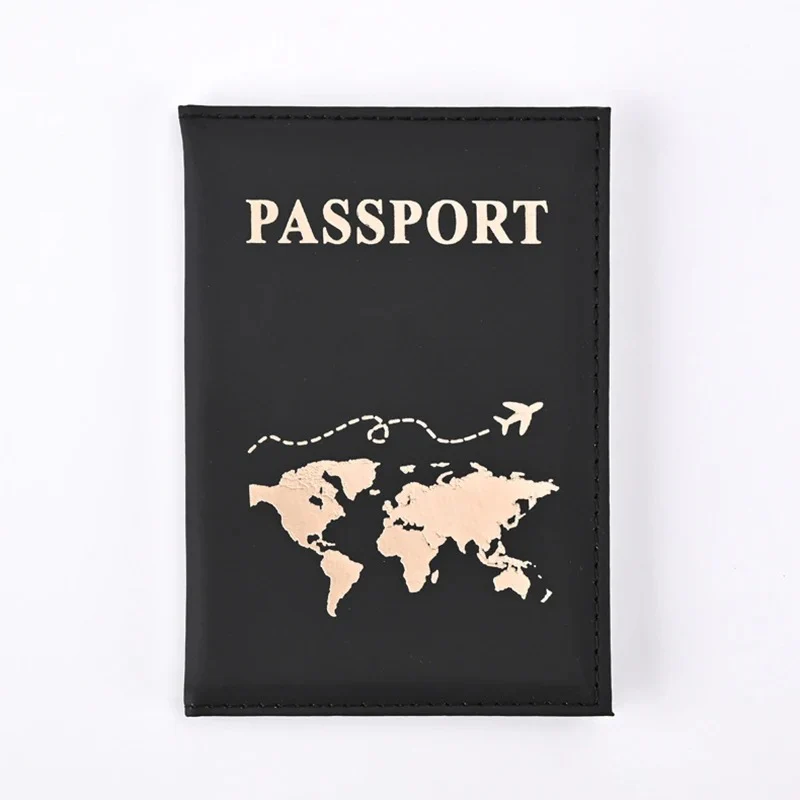 Minimalist Passport Cover with Gold Foil Map - Image 5