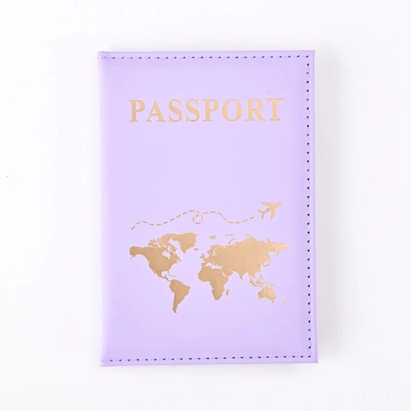 Minimalist Passport Cover with Gold Foil Map - Image 9