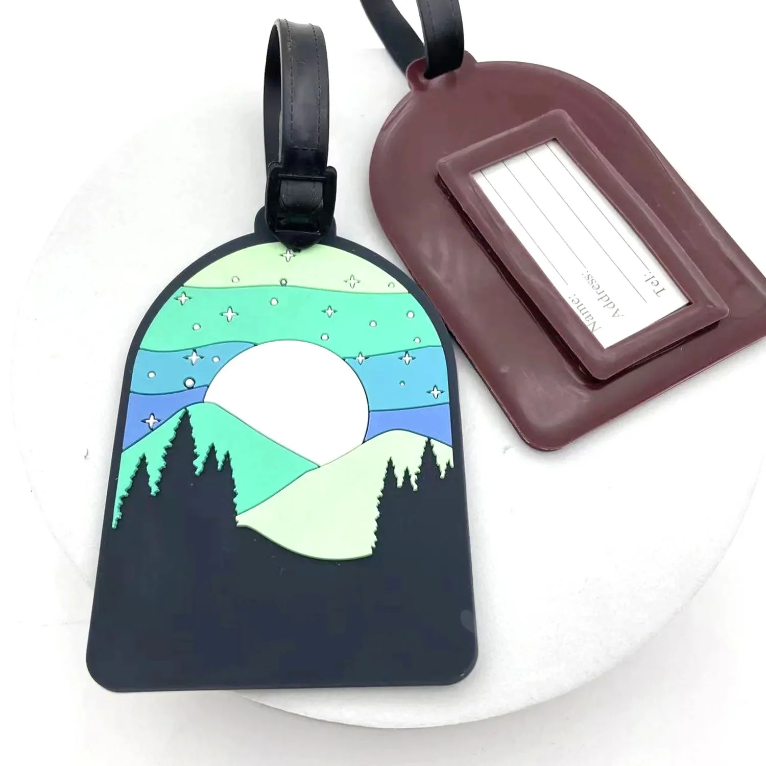 Tropical Silicon Luggage Tag - Image 4