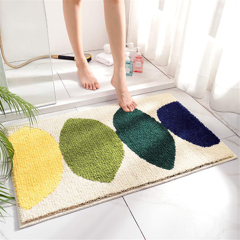 Abstract Oval Pattern Bathroom Rug - Image 4