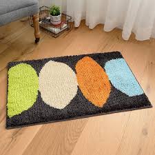 Abstract Oval Pattern Bathroom Rug - Image 6