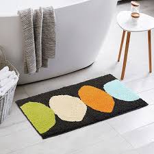 Abstract Oval Pattern Bathroom Rug - Image 7