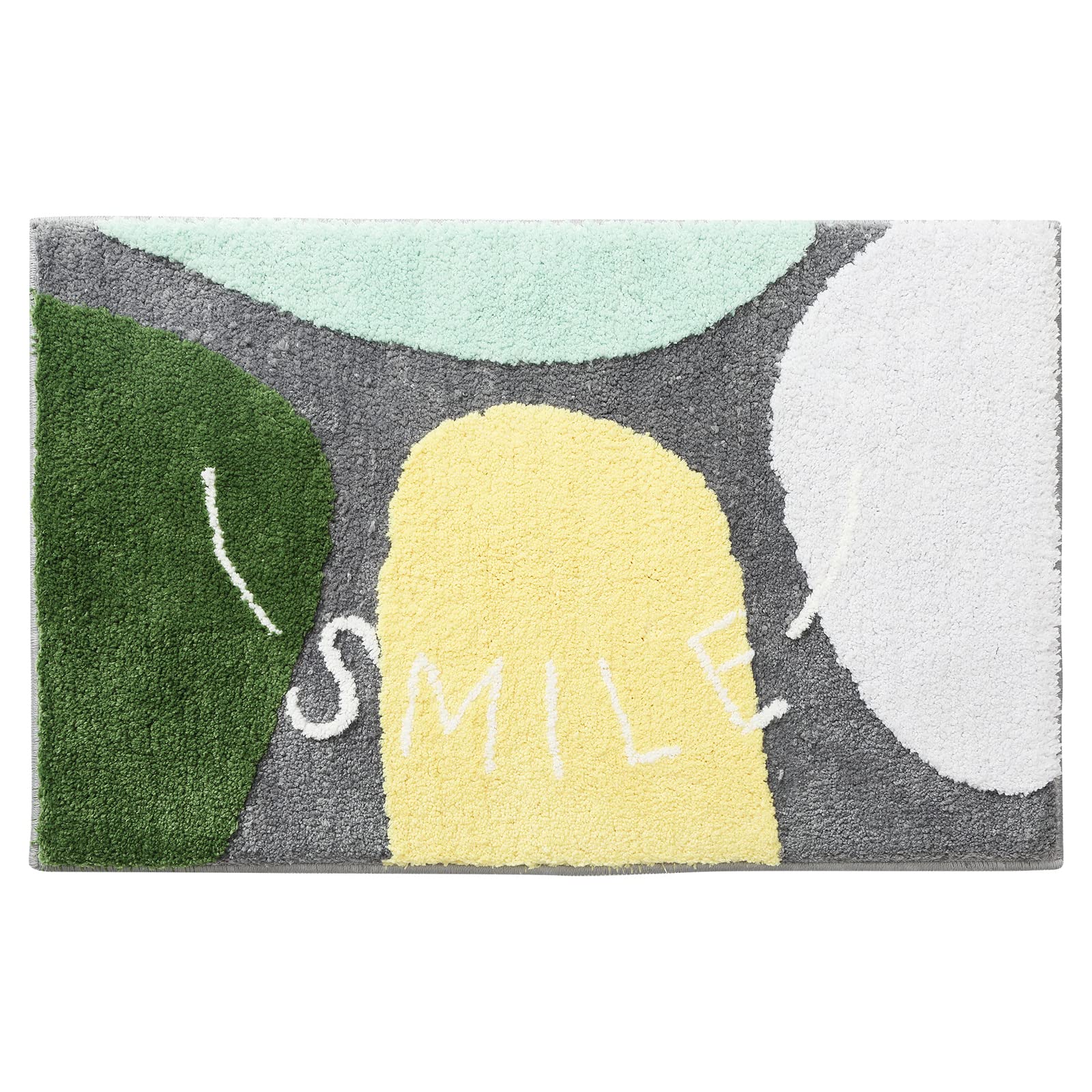 Abstract “Smile” Textured Bathroom Rug - Image 3