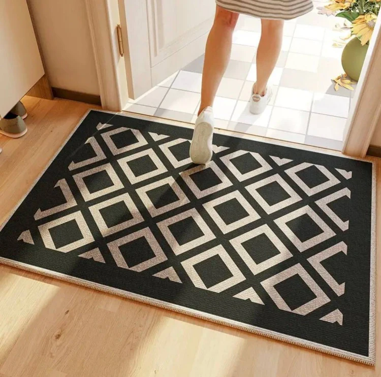 Geometric Pattern Bathroom Rug - Image 4