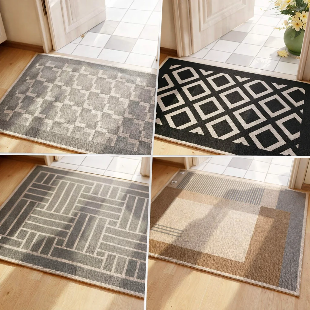 Geometric Pattern Bathroom Rug - Image 7