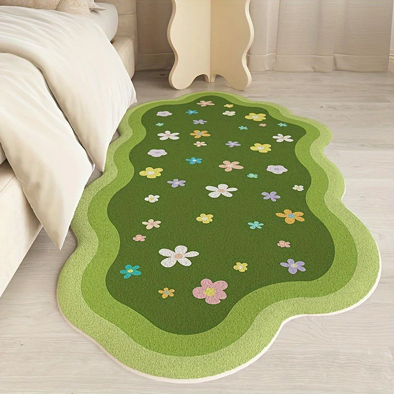 Scalloped Floral Bathroom Rug - Image 2
