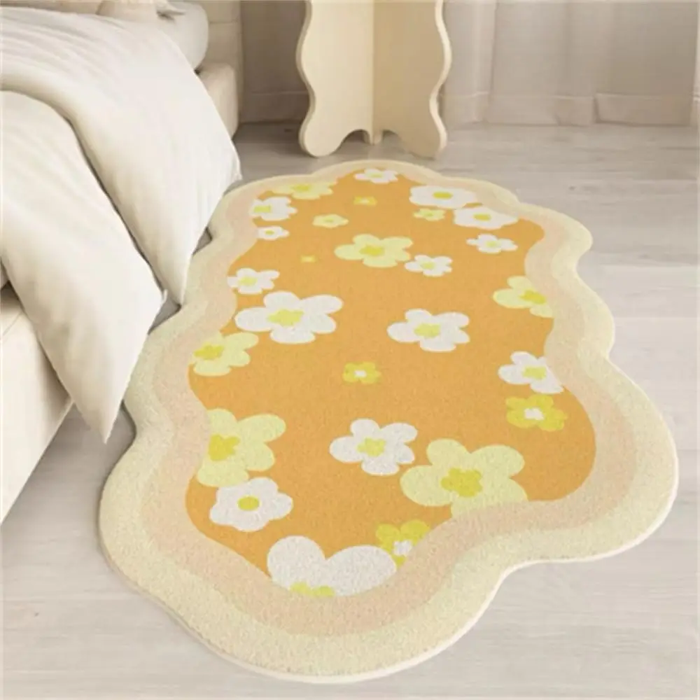 Scalloped Floral Bathroom Rug - Image 3