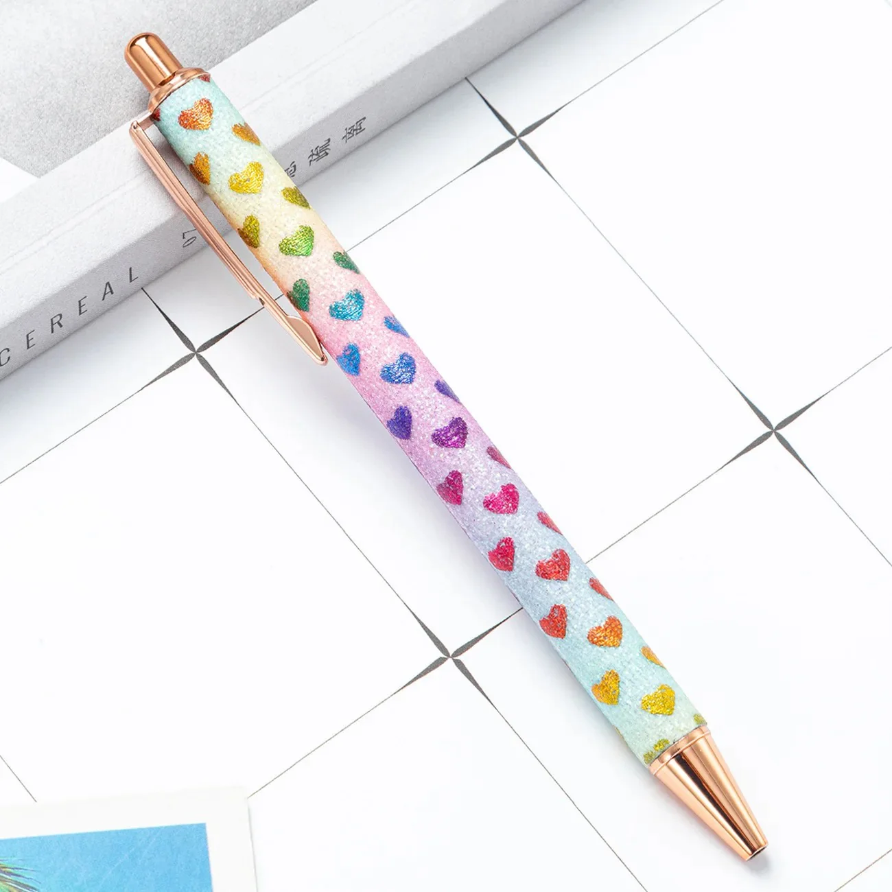 Hearts Metal Ball Pen with Black Refill Ink - Image 6