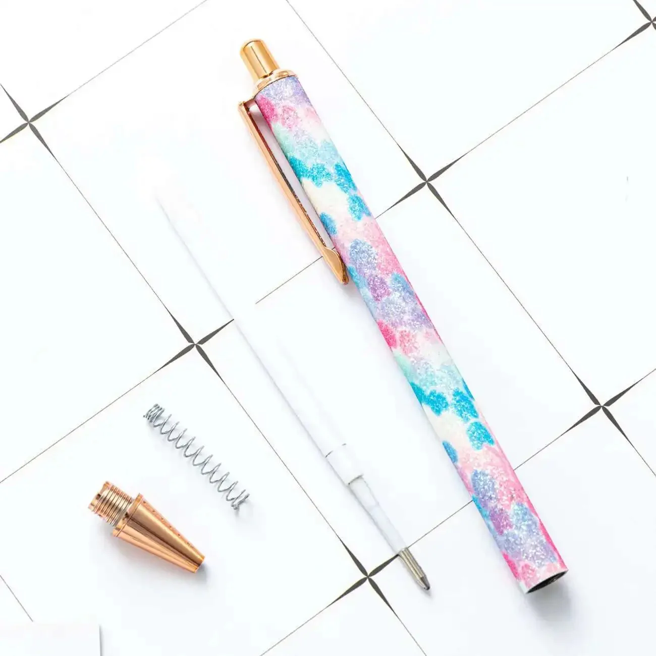 Mermaid Metal Ball Pen with Black Refill Ink - Image 8
