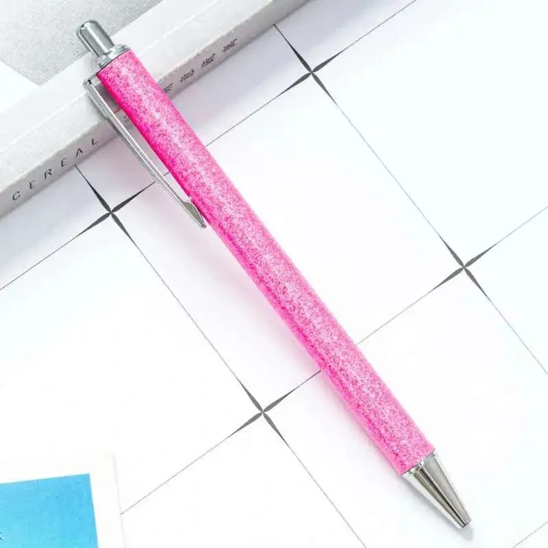 Glitter Metal Ball Pen with Black Refill Ink - Image 4