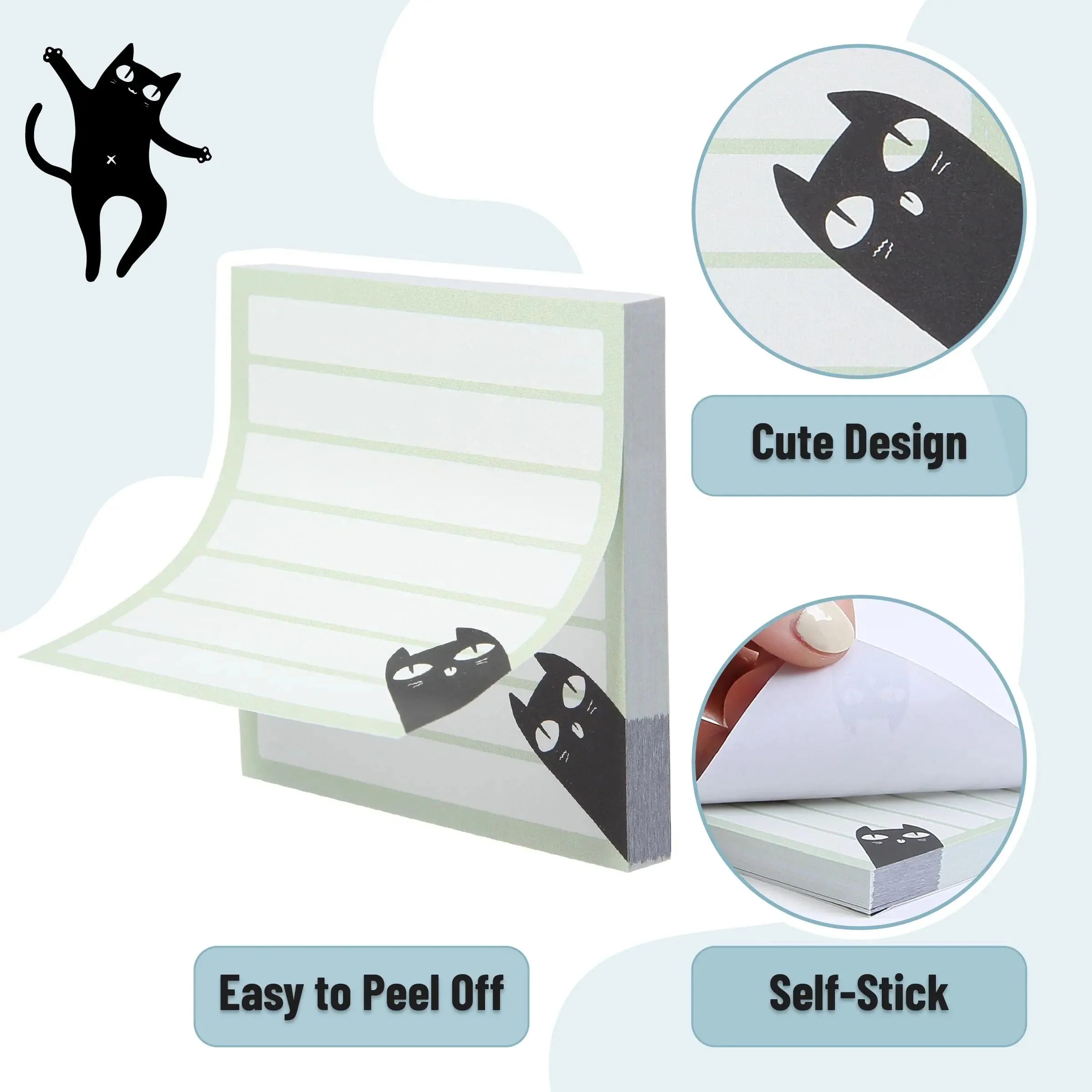 Cat Illustration Sticky Notes - Image 5