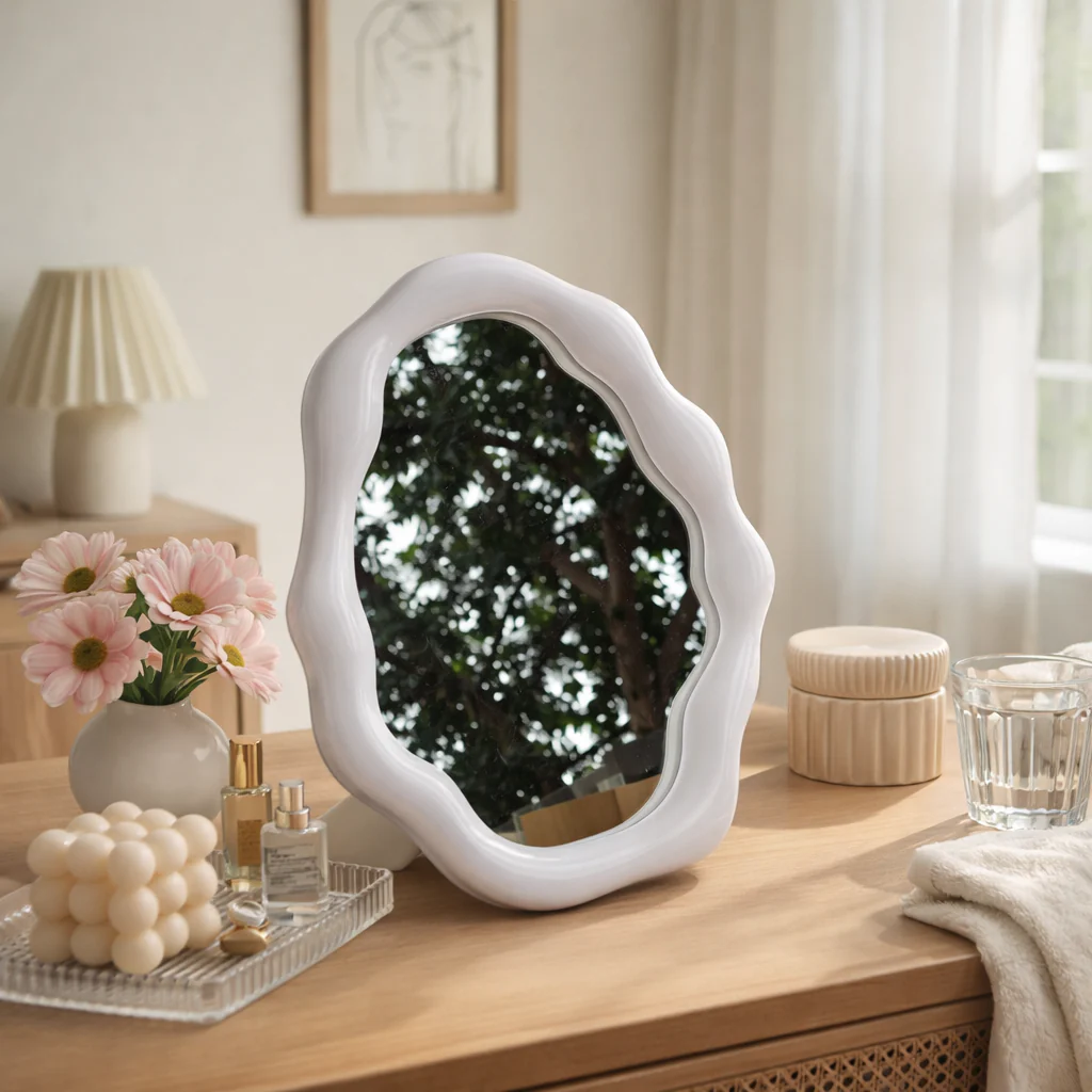 Pebble Frame Pastel Vanity Mirror Series - Image 5