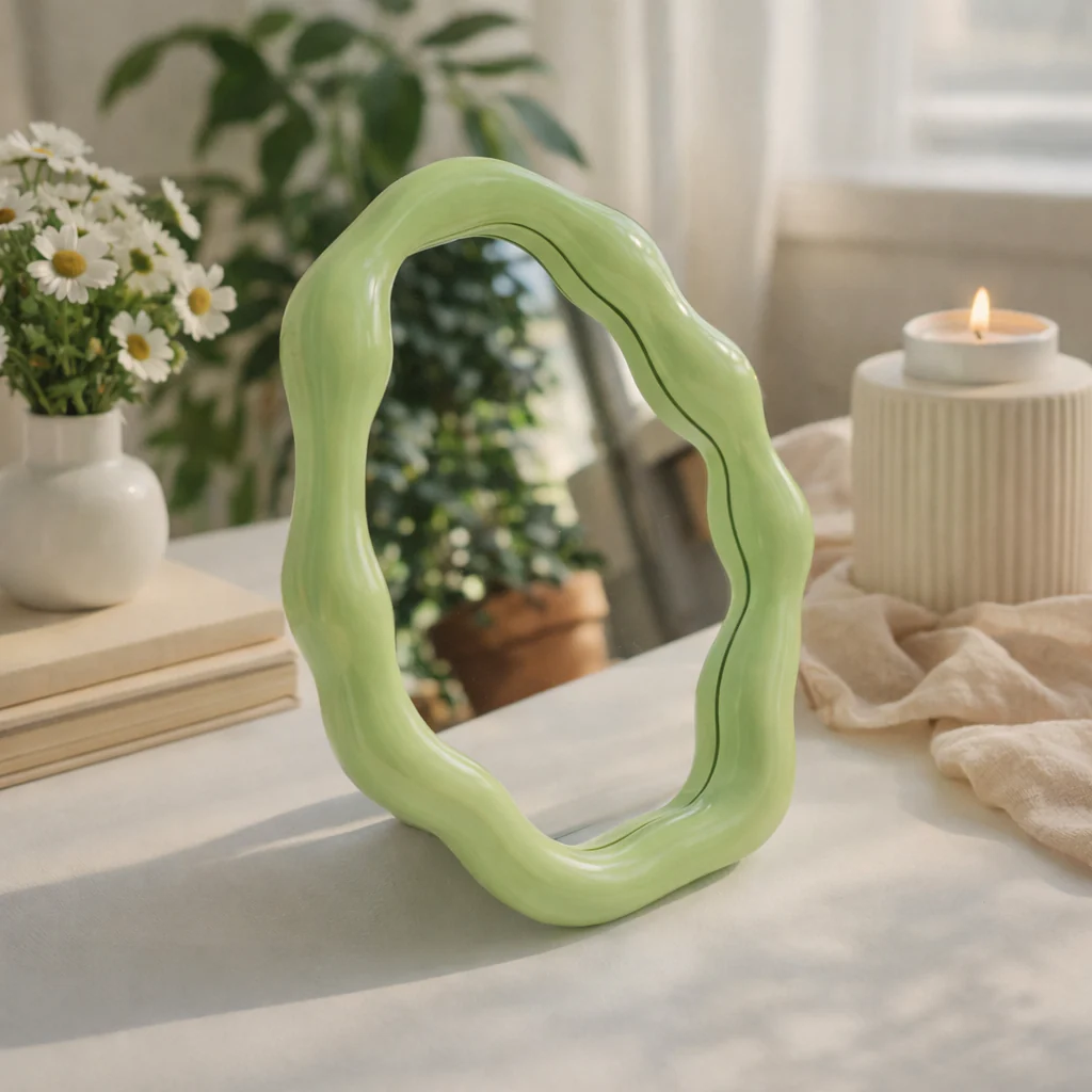Pebble Frame Pastel Vanity Mirror Series - Image 6