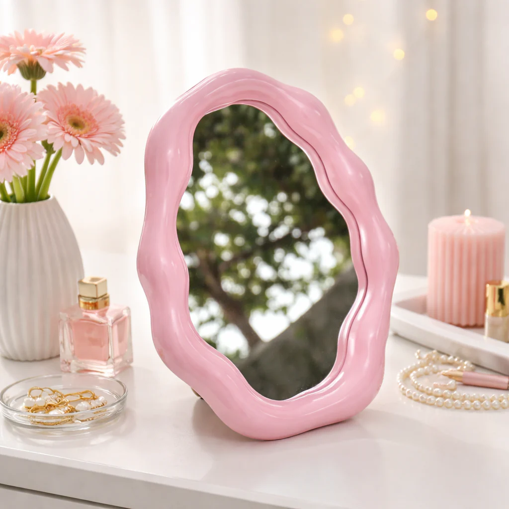 Pebble Frame Pastel Vanity Mirror Series - Image 7