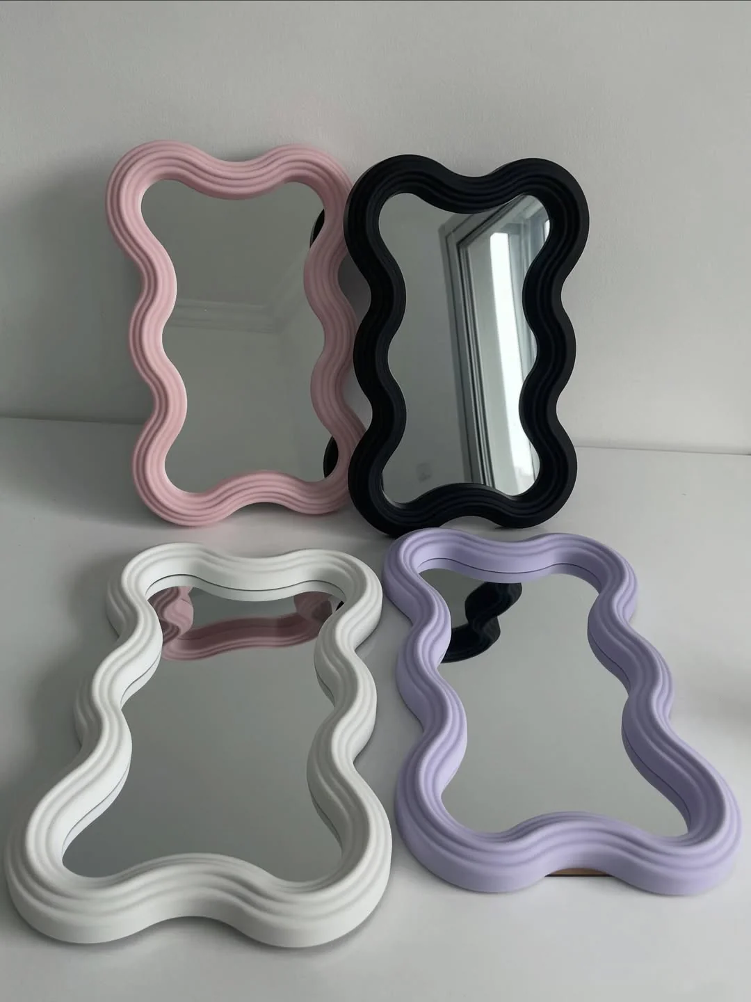 Layered Ripple Frame Wall Mirror - Image 10