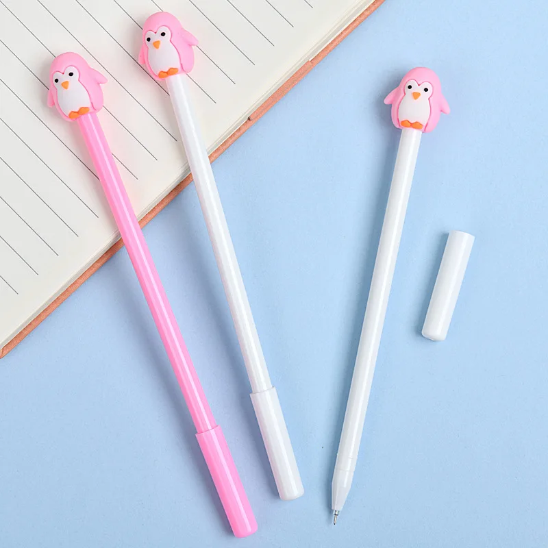Pink Penguin Gel Pen - Image 3