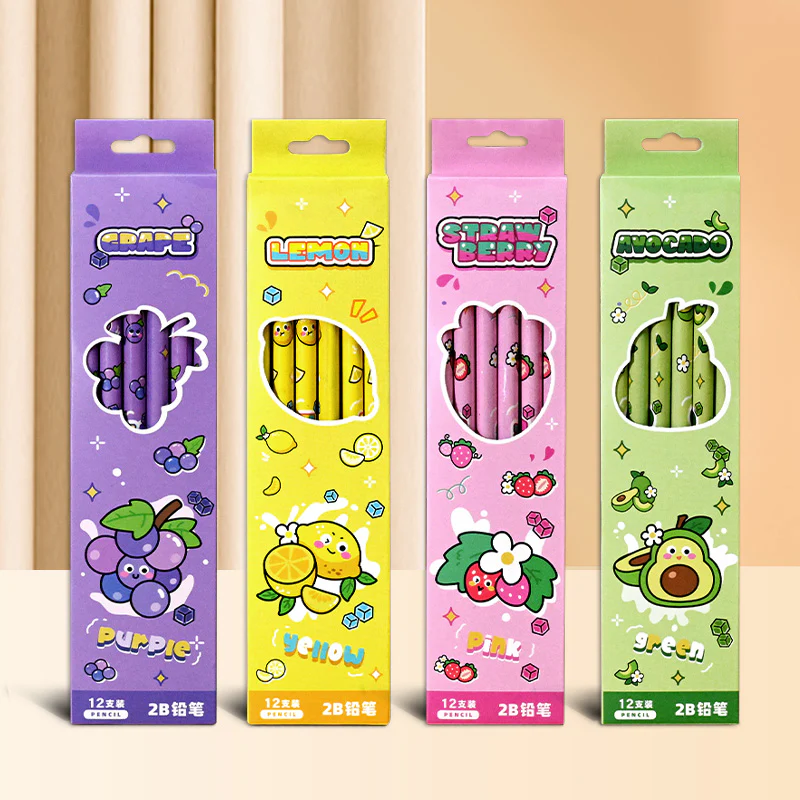 Fruit Theme 12PCS 2B Pencil Set - Image 2