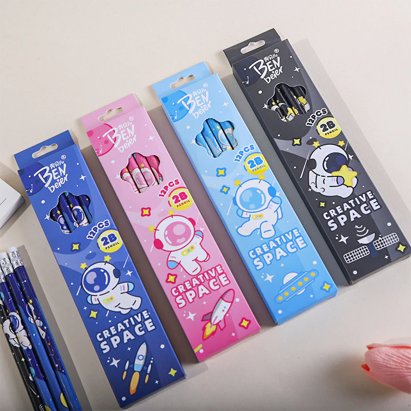 Space Theme 12PCS 2B Pencil Set - Image 2