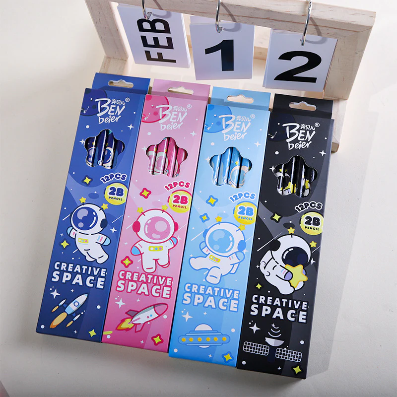 Space Theme 12PCS 2B Pencil Set - Image 4