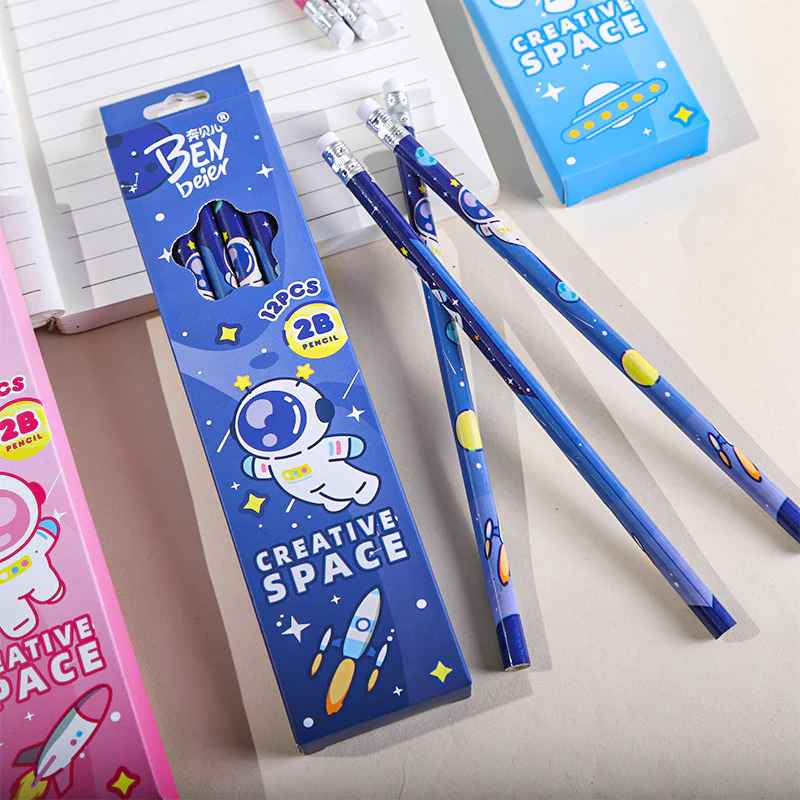 Space Theme 12PCS 2B Pencil Set - Image 6