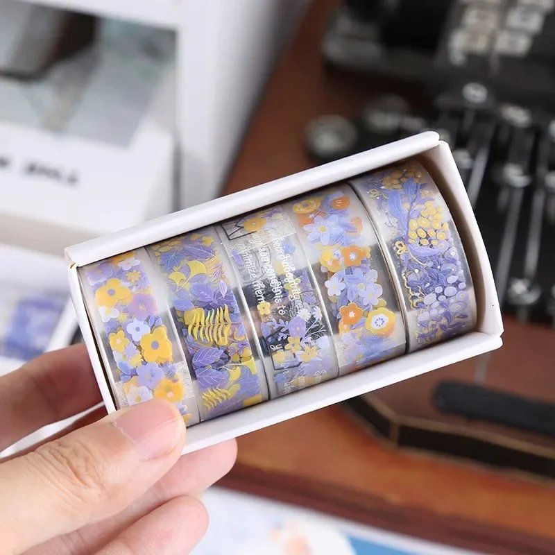 5-Roll Decorative Washi Tape Set - Image 6