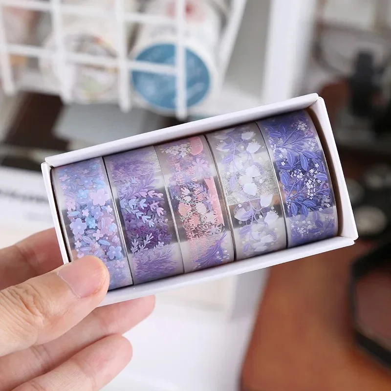 5-Roll Decorative Washi Tape Set - Image 7