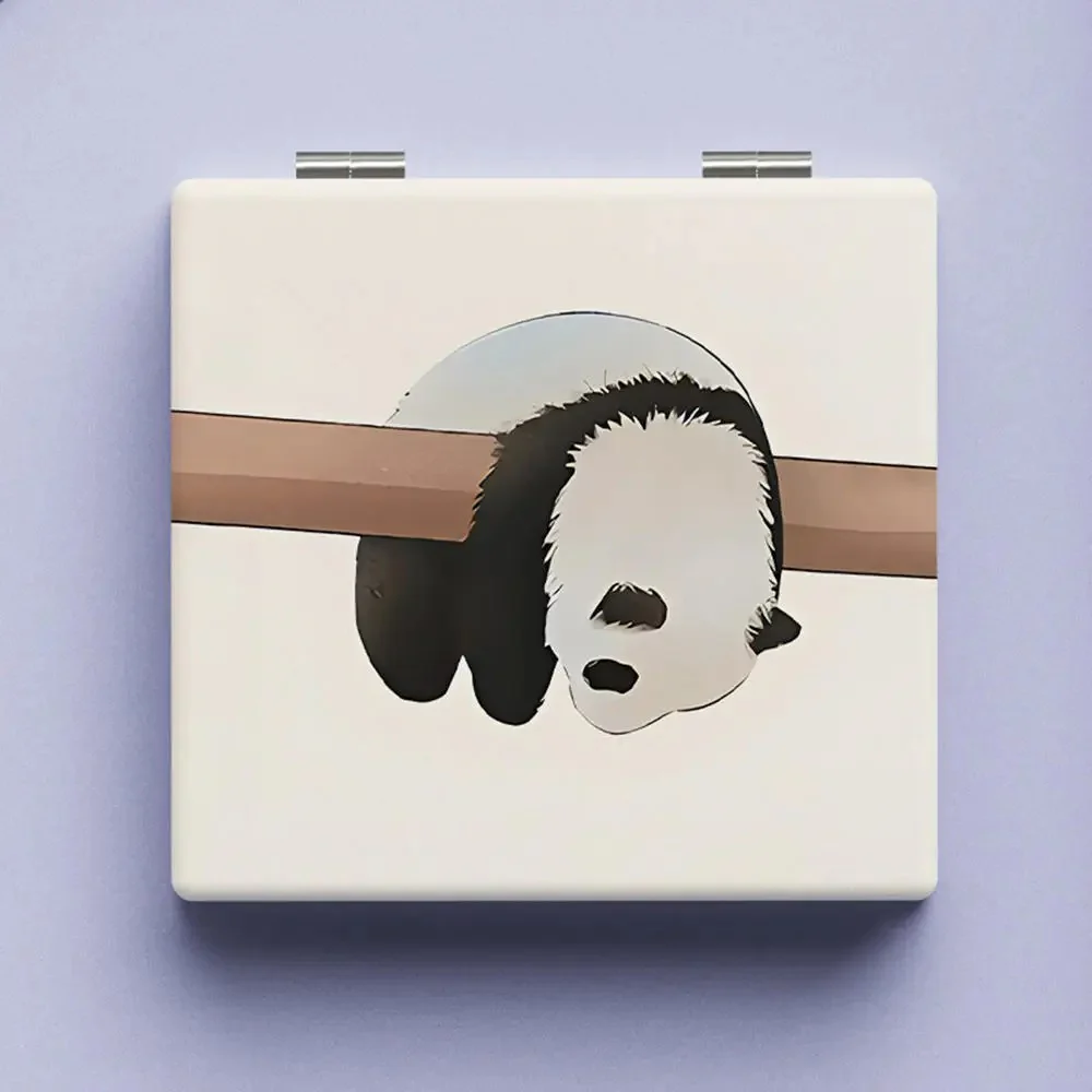Panda Pocket Mirror with Printed Cover - Image 5