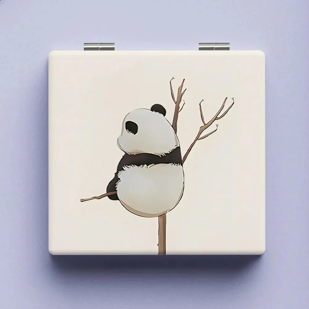 Panda Pocket Mirror with Printed Cover - Image 8