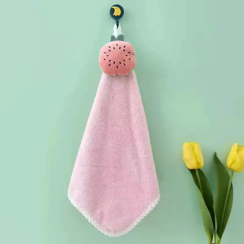 Cartoon Plush Hanging Face Towel - Image 3