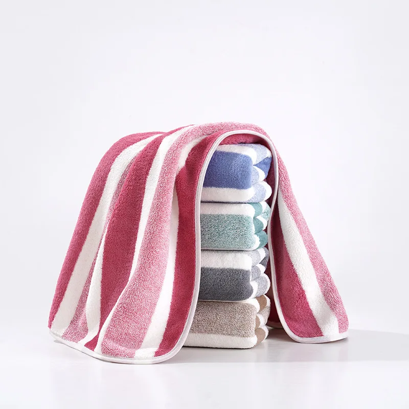 Striped Fleece Face & Hand Towel - Image 9