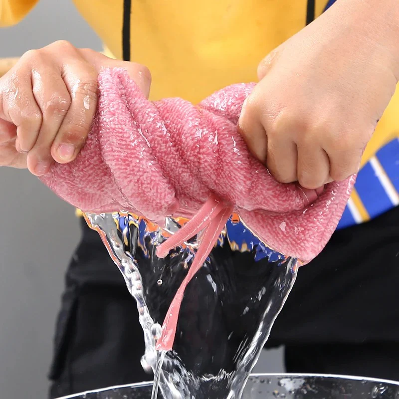 Bow-Knot Hanging Fleece Face & Hand Towel - Image 7