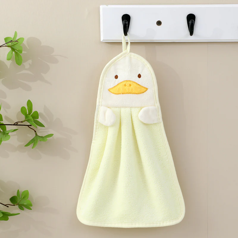 Cartoon Animal Hanging Fleece Face & Hand Towel - Image 10