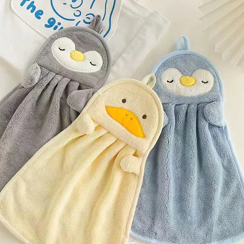 Cartoon Animal Hanging Fleece Face & Hand Towel - Image 6