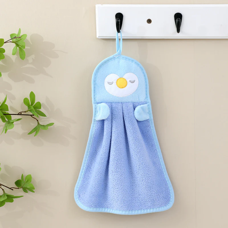 Cartoon Animal Hanging Fleece Face & Hand Towel - Image 9