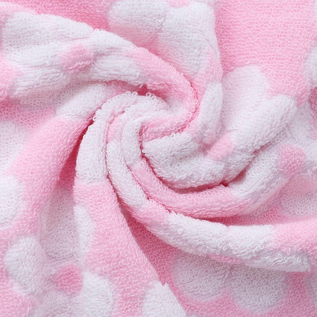 Floral Pattern Fleece Face & Hand Towel - Image 2