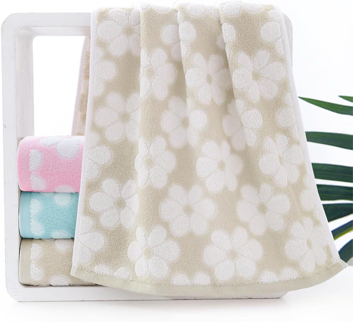 Floral Pattern Fleece Face & Hand Towel - Image 4