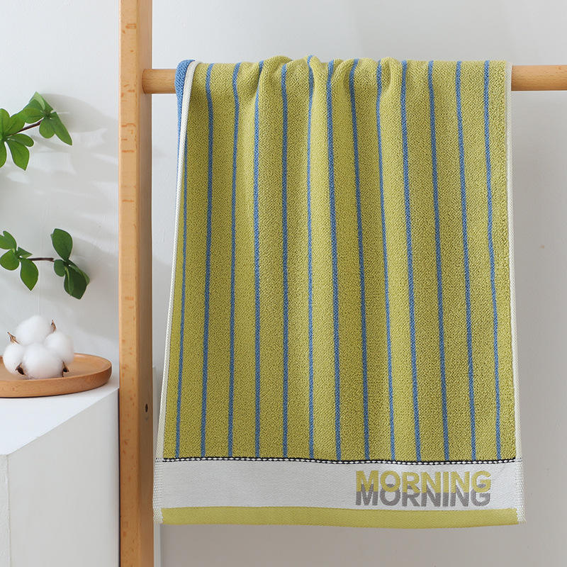 Striped “Morning” Fleece Face & Hand Towel - Image 3