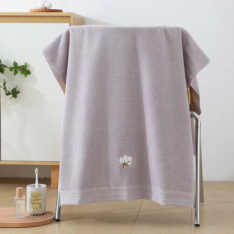 Cotton Motif Fleece Face & Hand Towel - Image 2