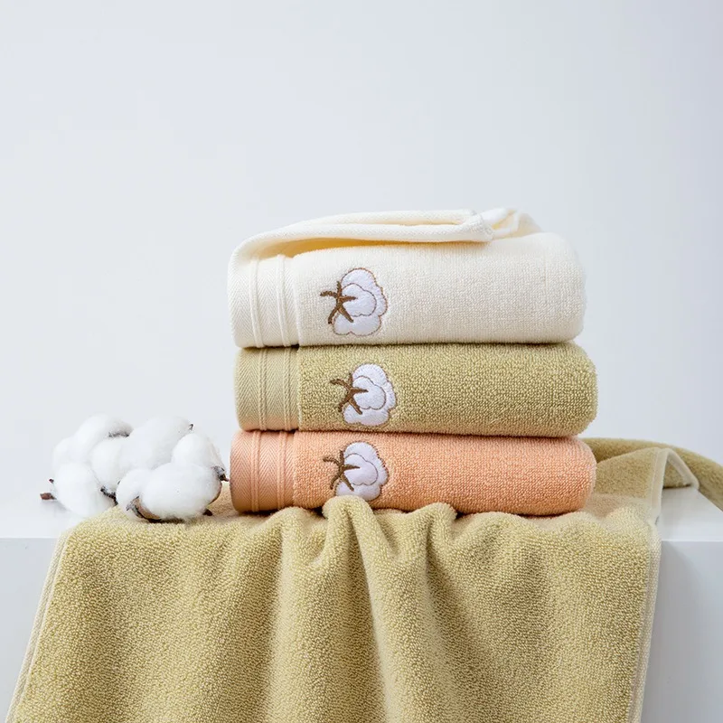Cotton Motif Fleece Face & Hand Towel - Image 4