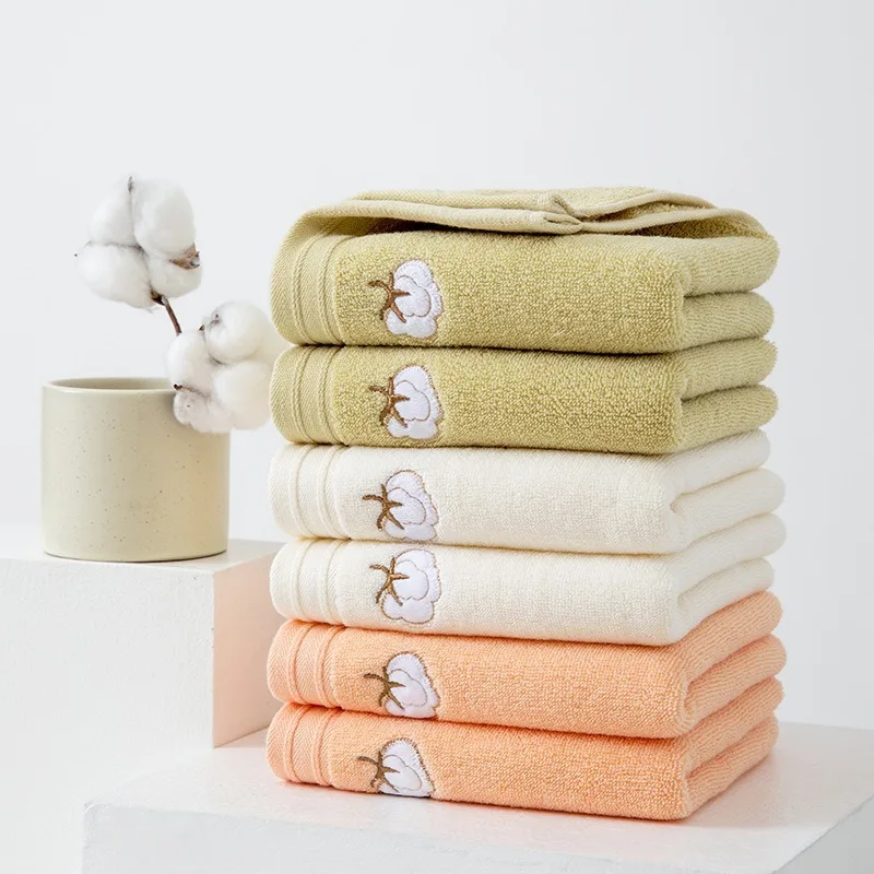 Cotton Motif Fleece Face & Hand Towel - Image 5