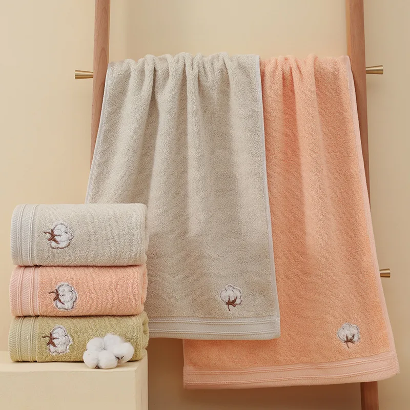 Cotton Motif Fleece Face & Hand Towel - Image 6