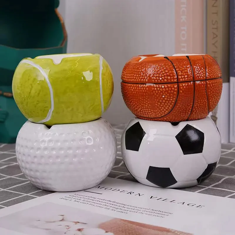 Sports Ball Ceramic Ashtray - Image 4