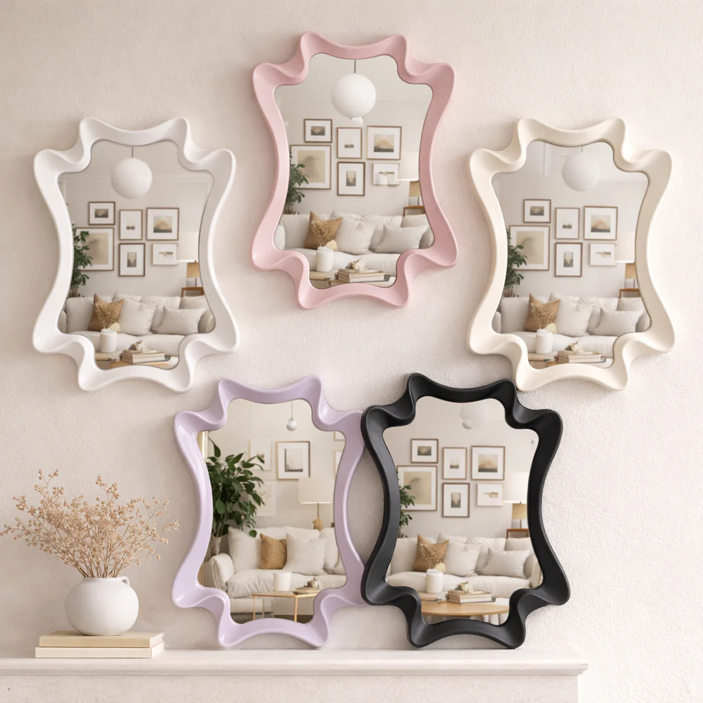 Scalloped Ripple Wall Mirror - Image 4