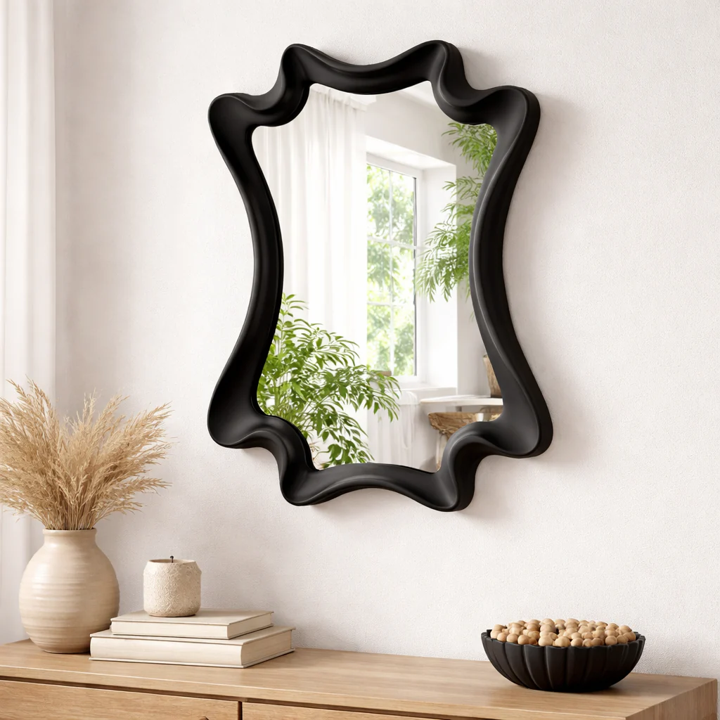 Scalloped Ripple Wall Mirror - Image 5