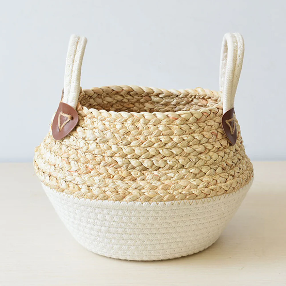 Handwoven Woven Organizer Basket - Image 3