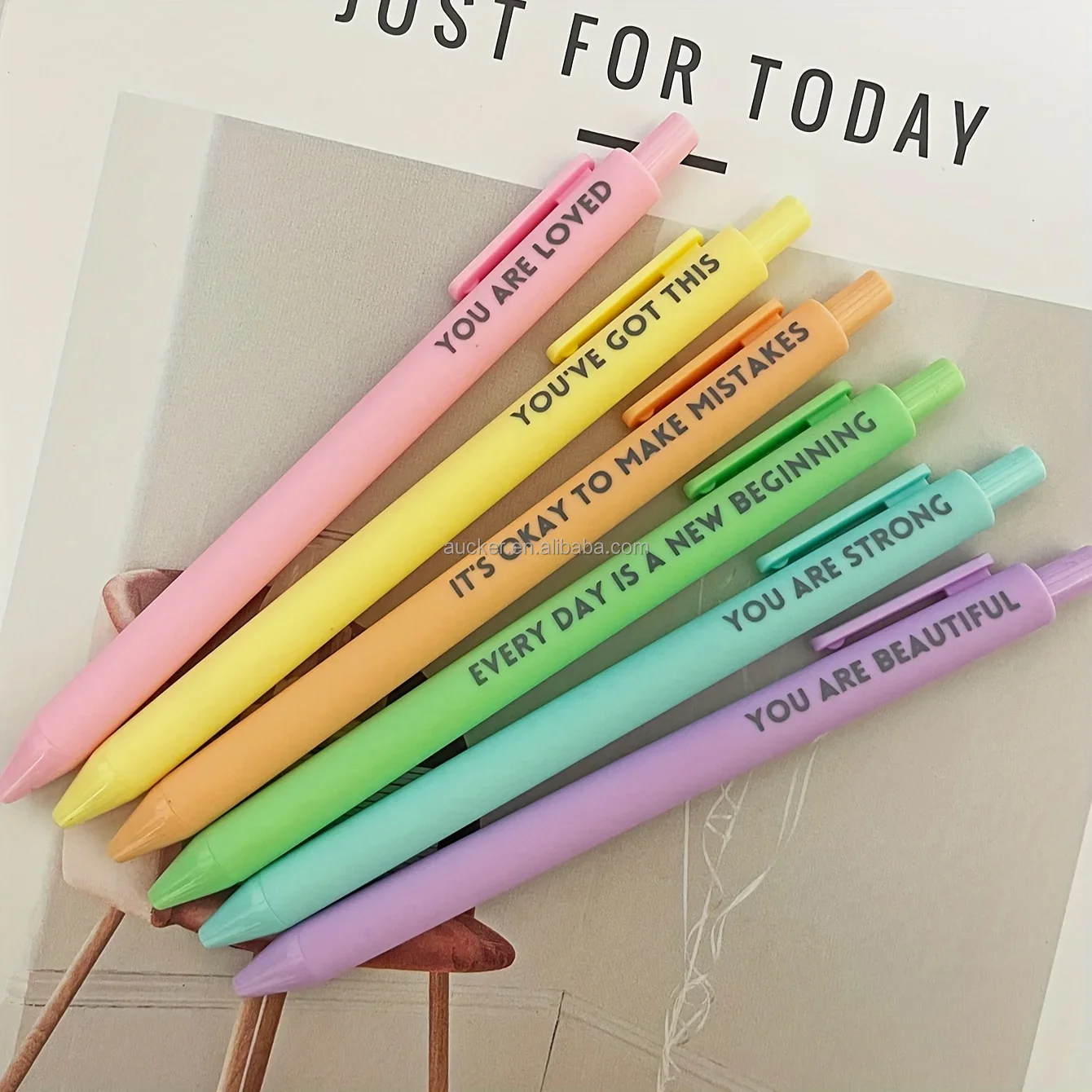 Rainbow Colors Motivational Gel Pen - Image 3
